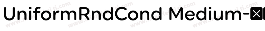 UniformRndCond Medium字体转换